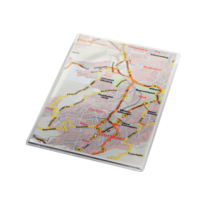 LEITZ étui transparent, format A5, en PVC, grainé, 0,20mm