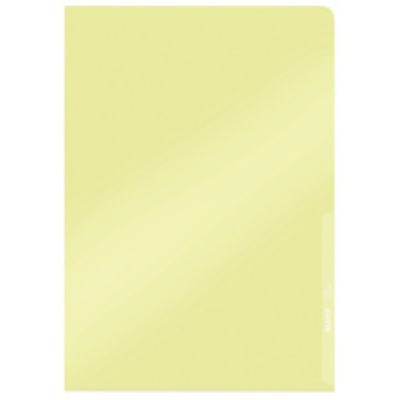 LEITZ pochette coin Premium, format A4, PVC, jaune, 0,15 mm