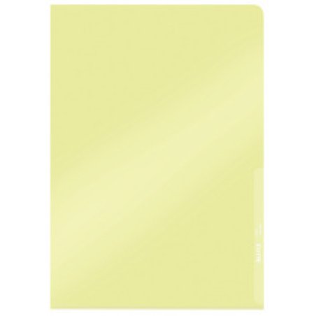 LEITZ pochette coin Premium, format A4, PVC, jaune, 0,15 mm