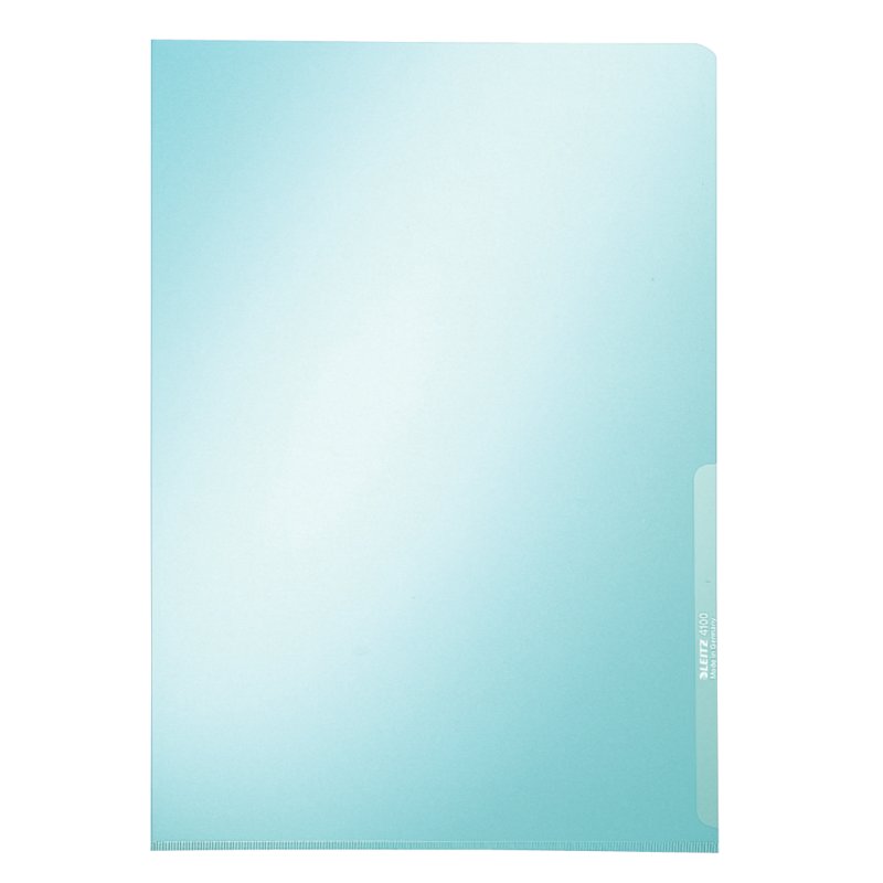 LEITZ pochette transparente Premium, format A4, PVC, bleu,