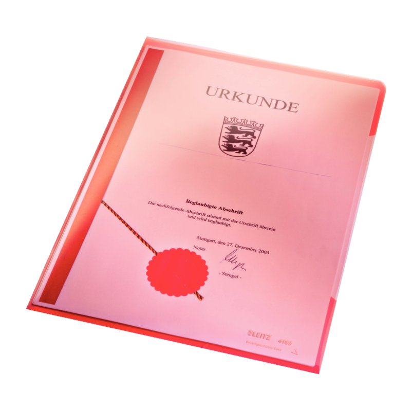 Leitz 41530025 folder PVC Red A4