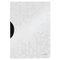 LEITZ Chemise à clip WOW ColorClip, A4, PP, jaune métallisé