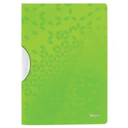 LEITZ Chemise à clip WOW ColorClip, A4, PP, vert métallisé