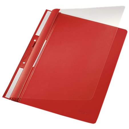 Leitz 41900025 report cover PVC Red, Transparent