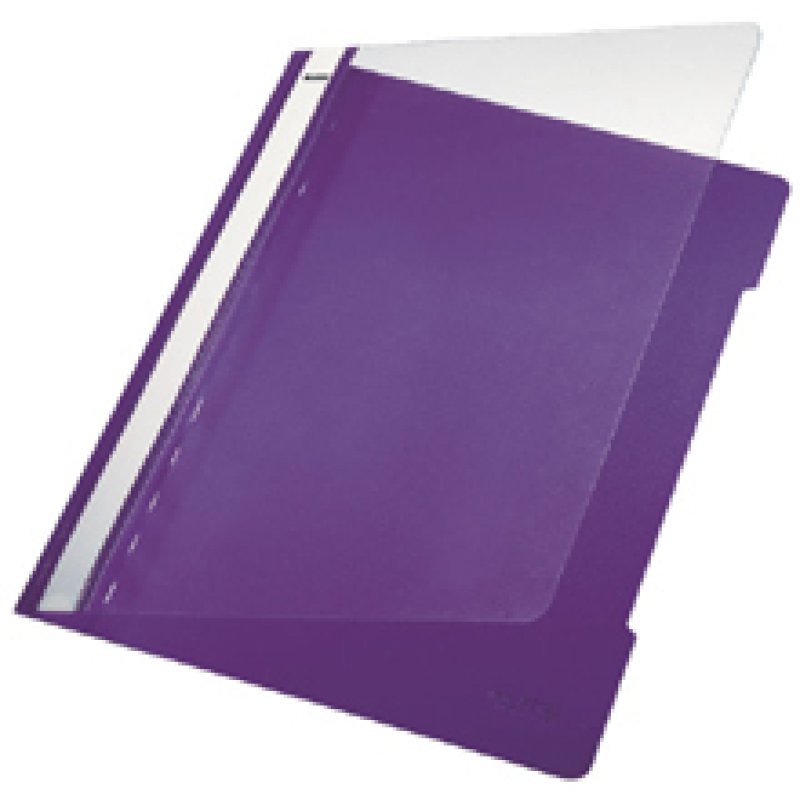 Leitz Standard Plastic File A4 PVC Violet (25) report cover