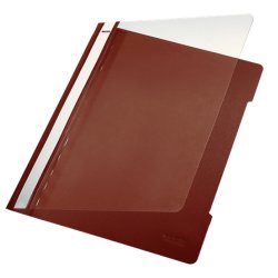 LEITZ Chemise à lamelle Standard, A4, en PVC, marron