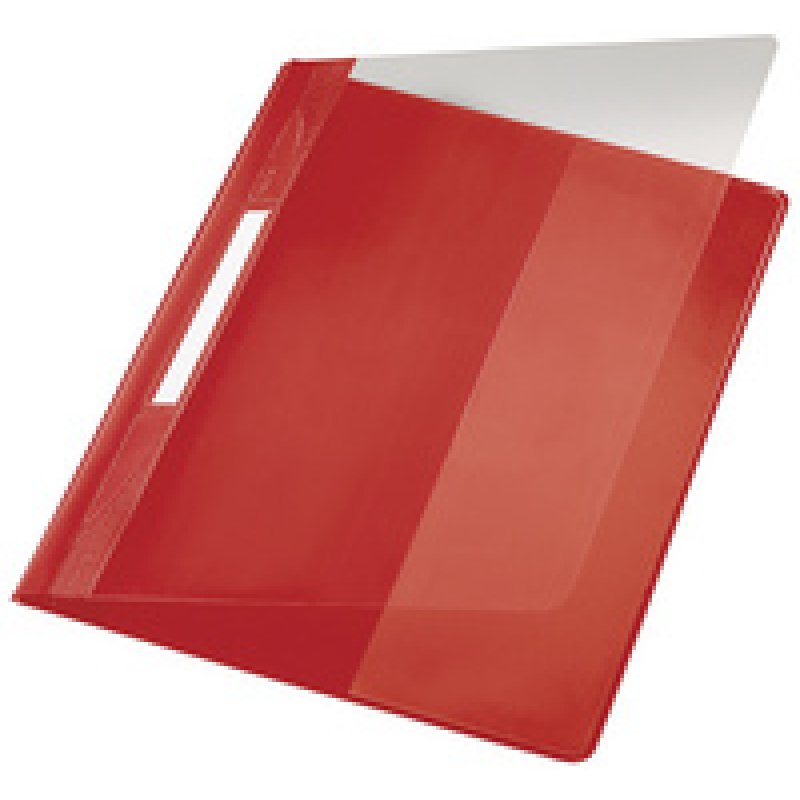 LEITZ Chemise à lamelle Exquisit, format A4 , PVC, rouge,