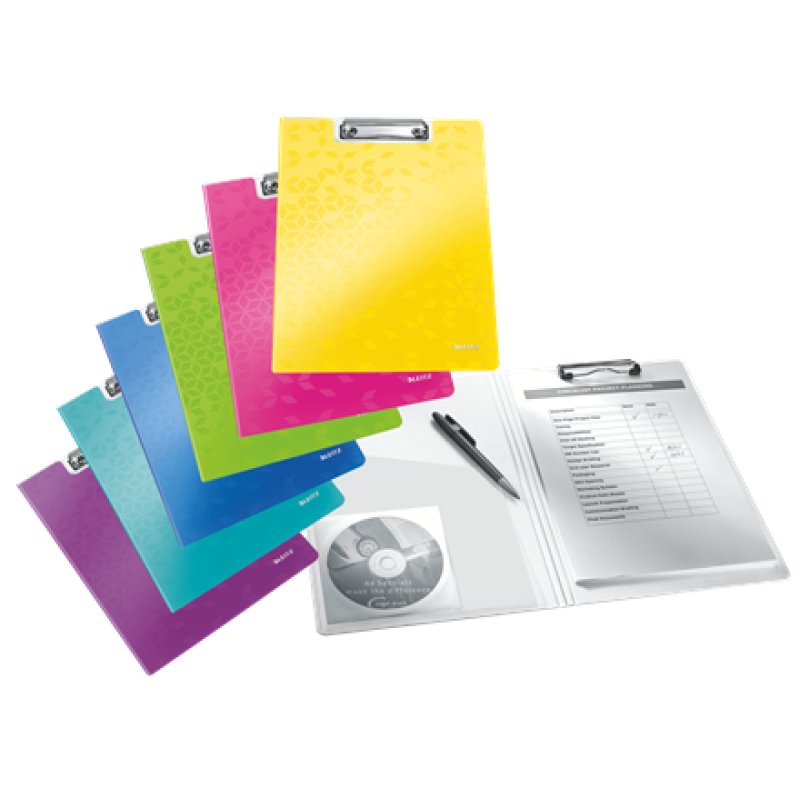 Leitz WOW clipboard A4 Metal, Polyfoam Green