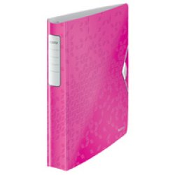 LEITZ Classeur à anneaux Active WOW SoftClick, A4, rose vif