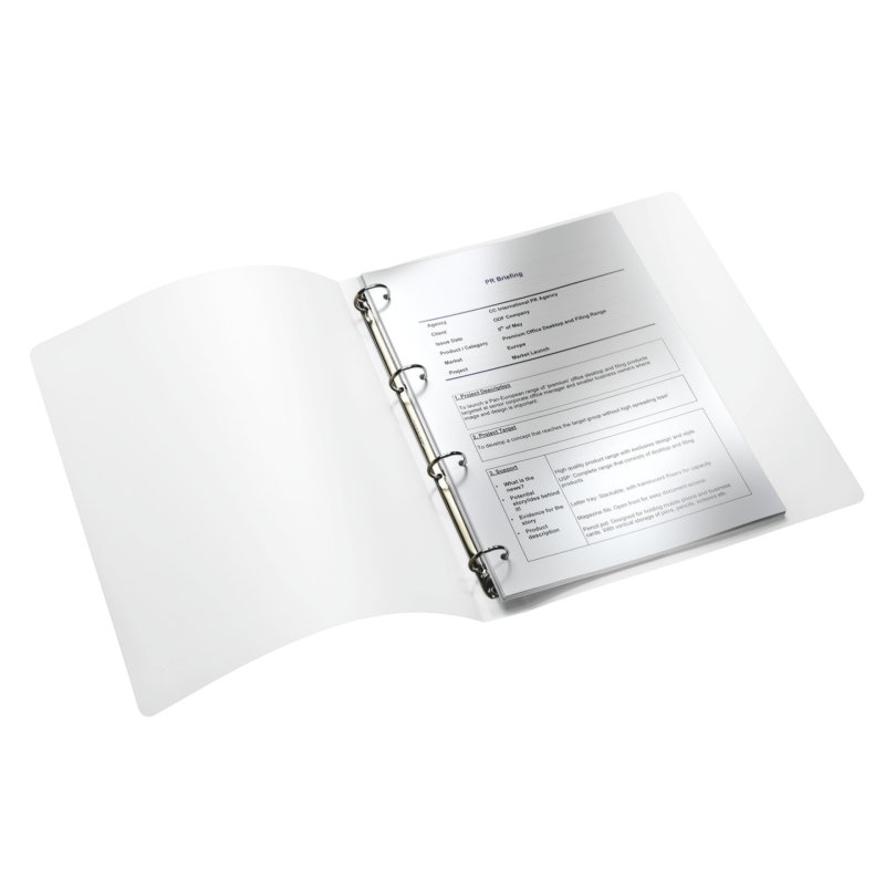 Leitz WOW ring binder A4 Metallic, Pink