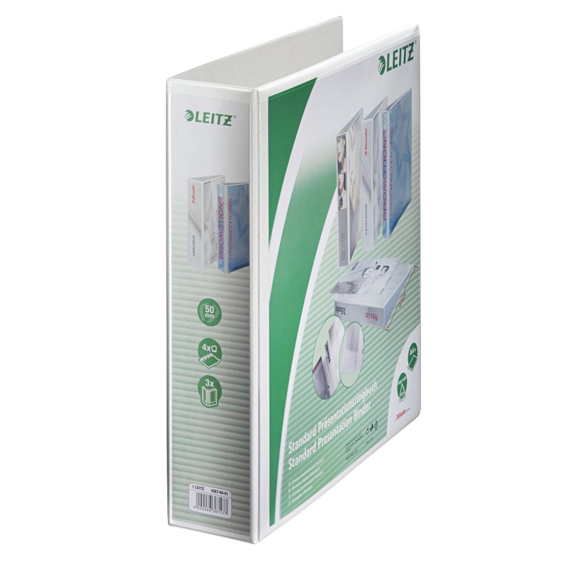 Leitz 42870001 classeur à anneaux A4 Blanc