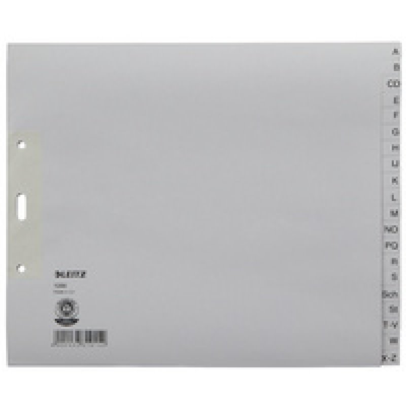 LEITZ Intercalaires en papier naturel, A-Z, A4 extra-large