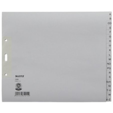 LEITZ Intercalaires en papier naturel, A-Z, A4 extra-large