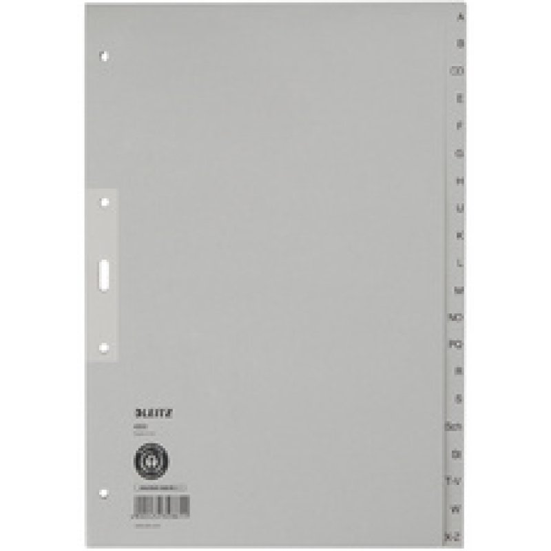 LEITZ Intercalaires en papier naturel, A-Z, A4 extra-large