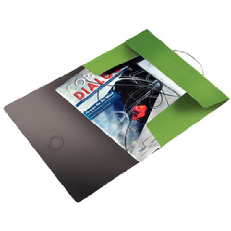 LEITZ Chemise à élastique Solid, A4, PP, rouge clair