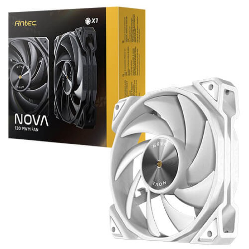 Antec Nova Computer case Fan 12 cm White 1 pc(s)