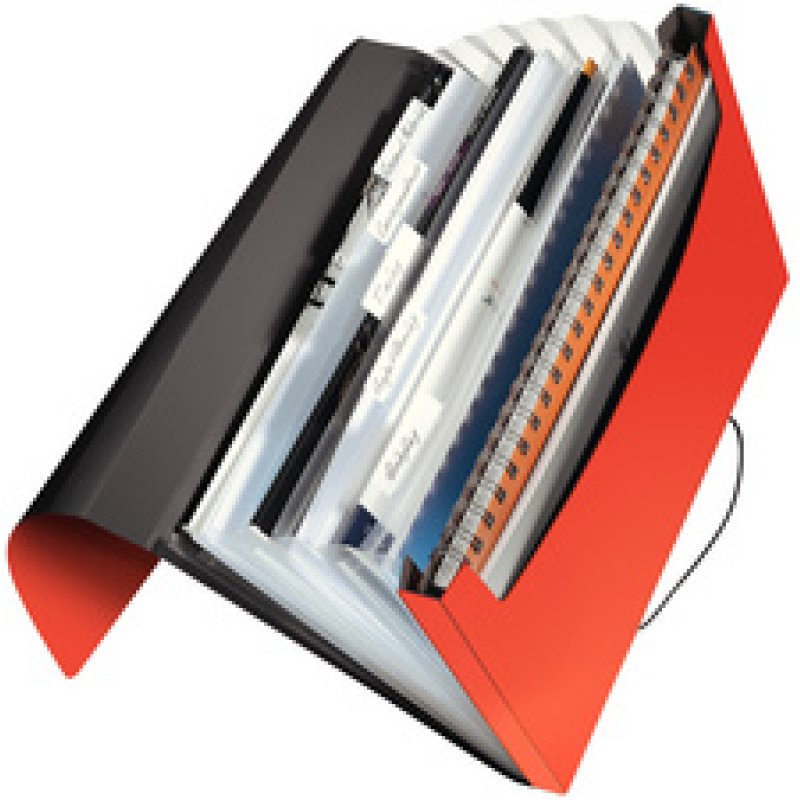 LEITZ Trieur ménager Solid, A4, PP, 6 compartiments, vert