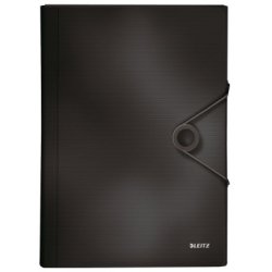 LEITZ Trieur ménager Solid, A4, PP, 6 compartiments, noir