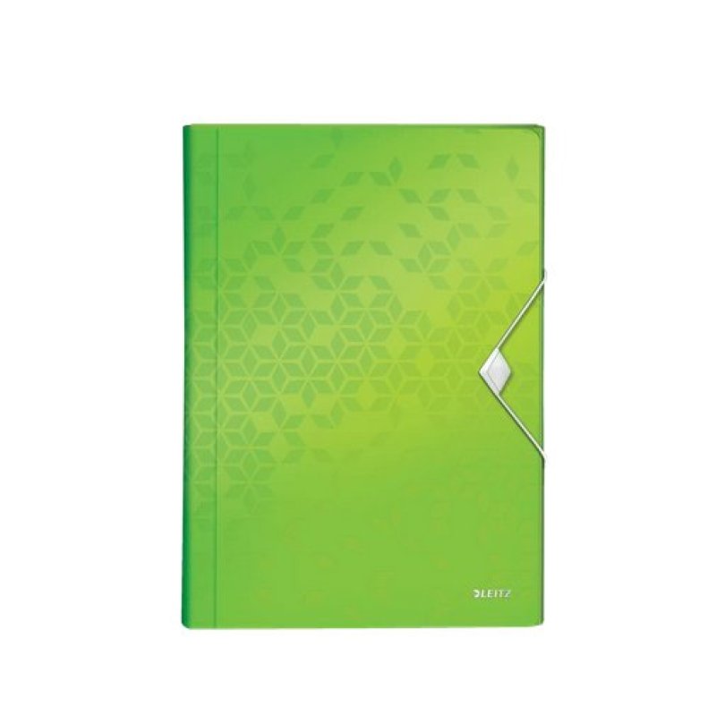 LEITZ Trieur ménager WOW, A4, PP, 6 compartiments, vert
