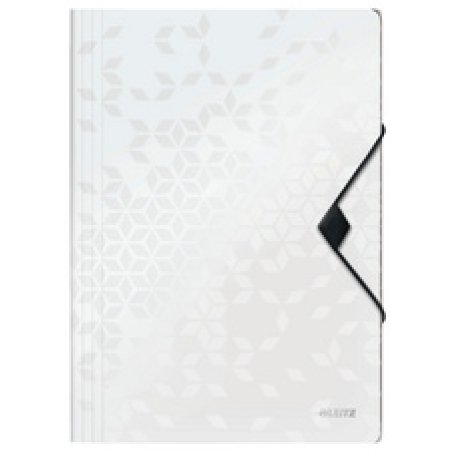 LEITZ Chemise à élastique WOW, A4, PP, rouge