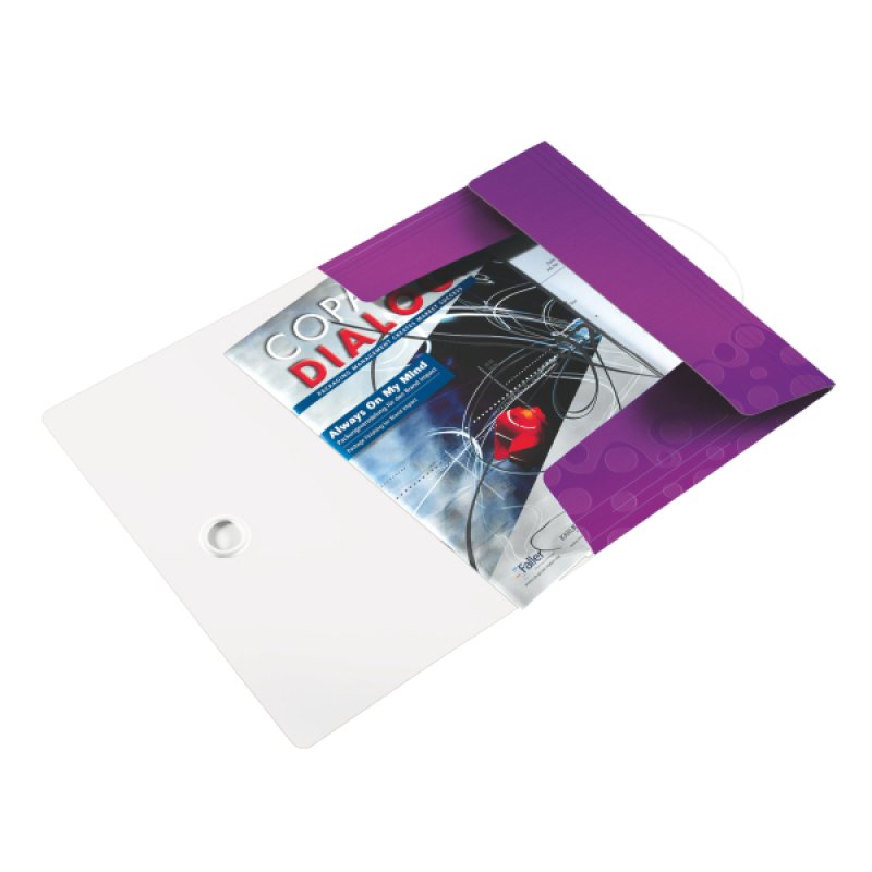 Leitz WOW Polypropylene (PP) Metallic, Purple A4