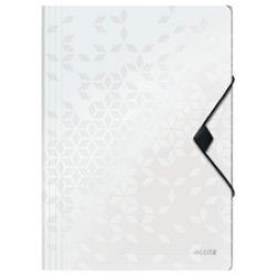 LEITZ Chemise à élastique WOW, A4, PP, noir métallisé