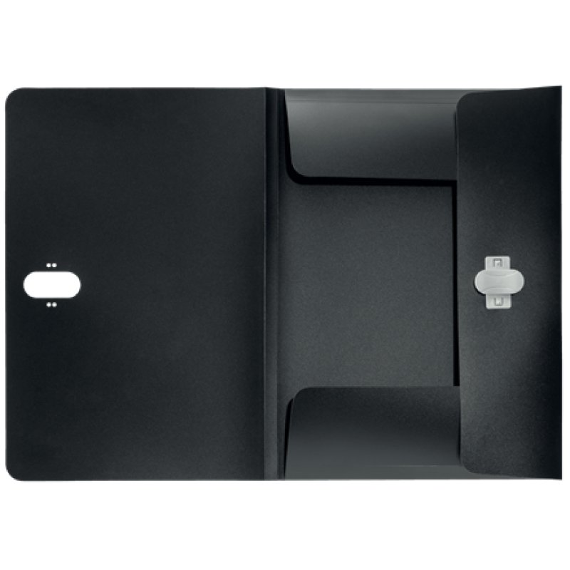 LEITZ Chemise à rabat Recycle, A4, PP, noir