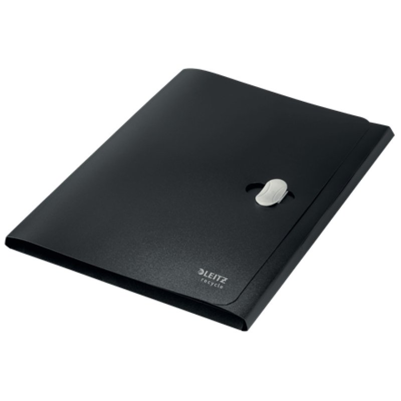 LEITZ Chemise à rabat Recycle, A4, PP, noir