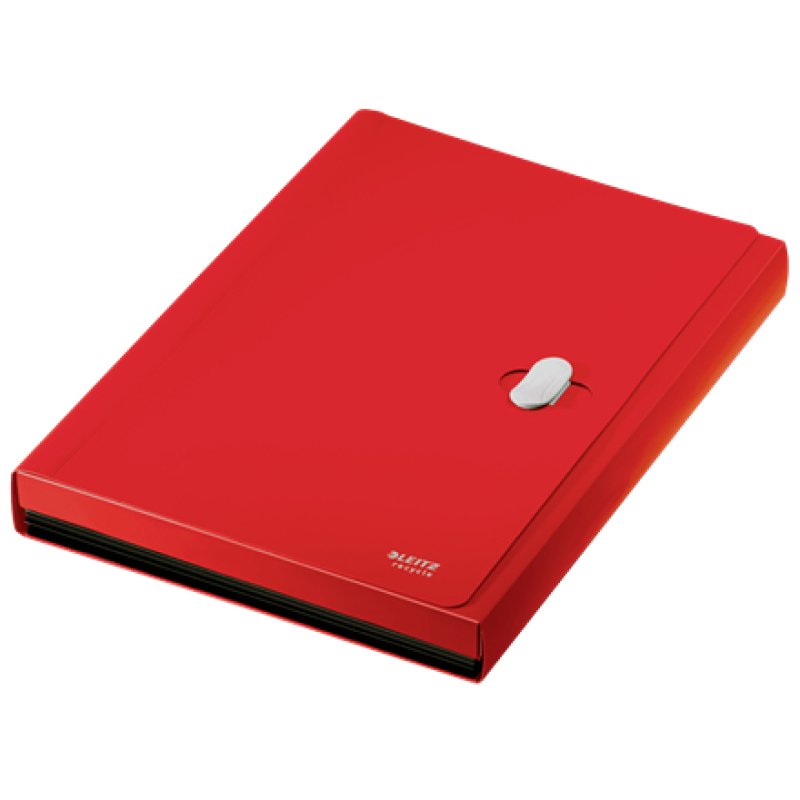 LEITZ Trieur ménager Recycle, A4, PP, 6 compartiments, rouge