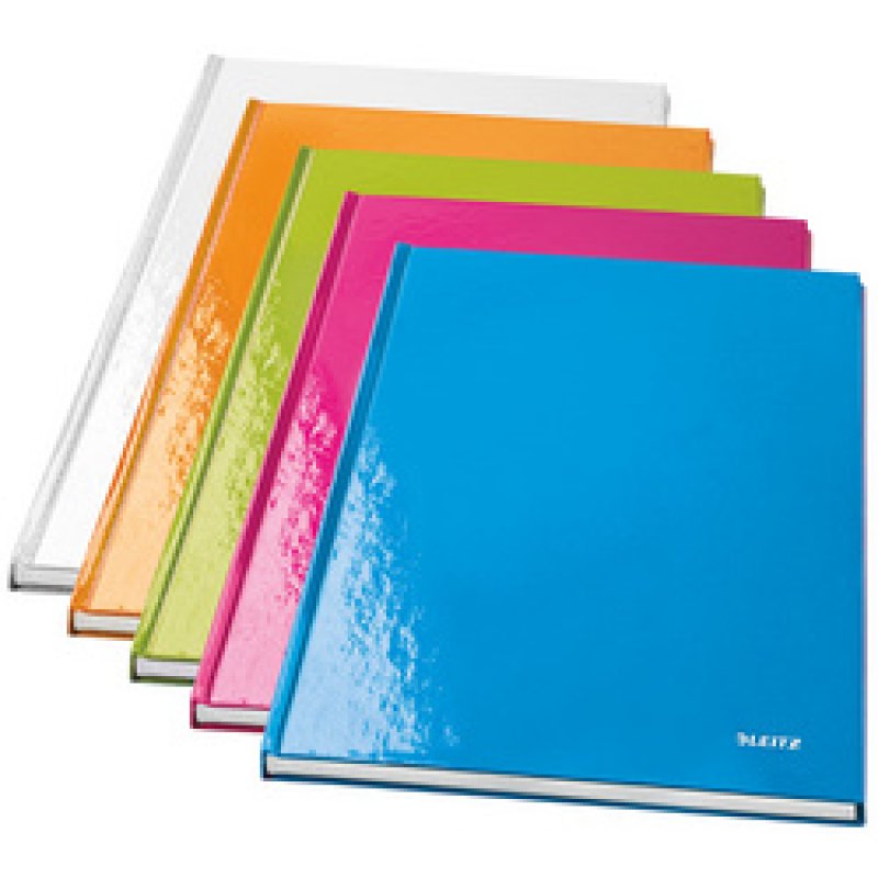 LEITZ Carnet WOW, format A4, quadrillé, bleu métallique