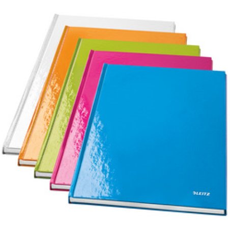 LEITZ Carnet WOW, format A4, quadrillé, bleu métallique