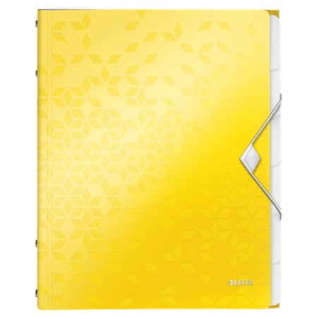 LEITZ Chemise de rangement WOW, A4, PP, jaune métallisé