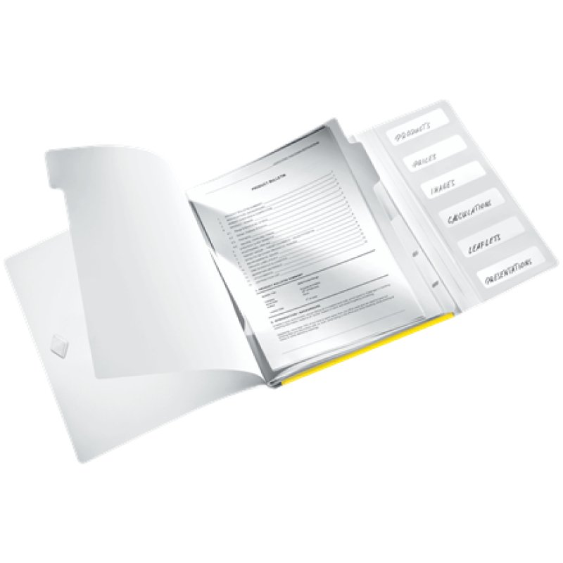 LEITZ Chemise de rangement WOW, A4, PP, jaune métallisé