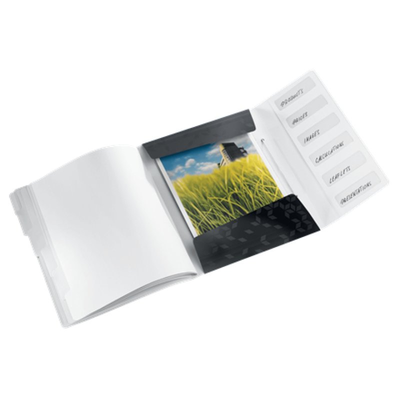 Leitz WOW Conventional file folder Polypropylene (PP) Black