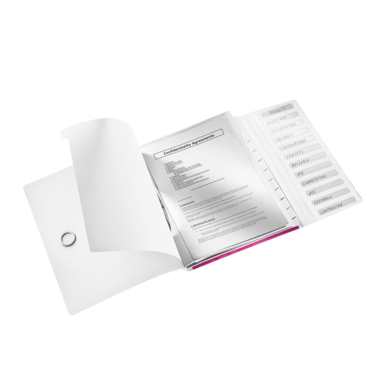 Leitz WOW Polypropylene (PP) Metallic, Pink