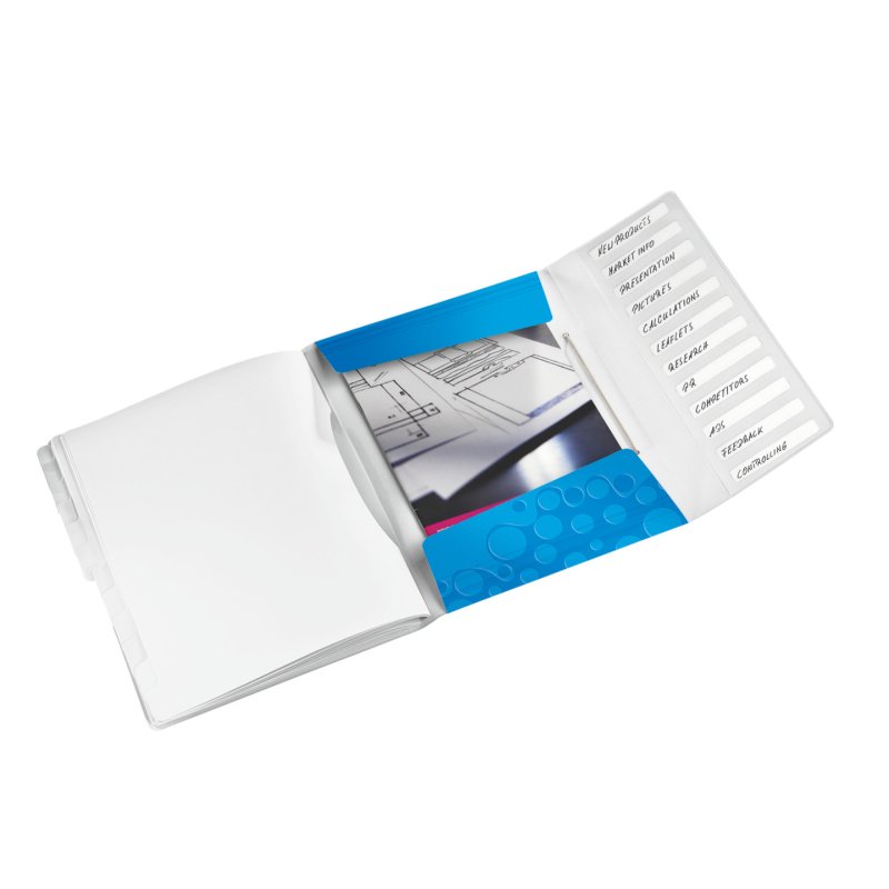 Leitz WOW Polypropylene (PP) Blue, Metallic