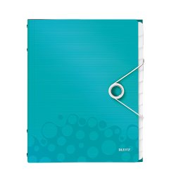 LEITZ Chemise de rangement WOW, A4, PP, bleu glacier
