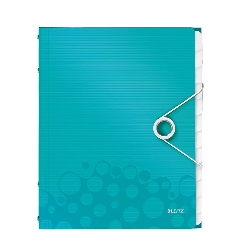 LEITZ Chemise de rangement WOW, A4, PP, bleu glacier