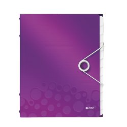 LEITZ Chemise de rangement WOW, A4, PP, violet