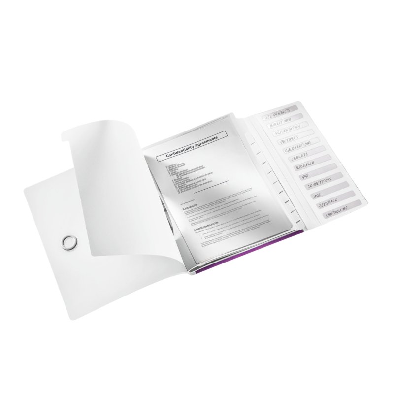 LEITZ Chemise de rangement WOW, A4, PP, violet