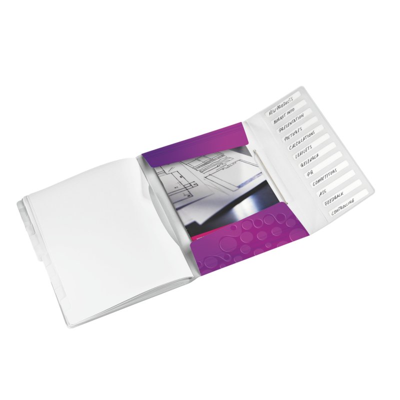 Leitz WOW Polypropylene (PP) Metallic, Purple