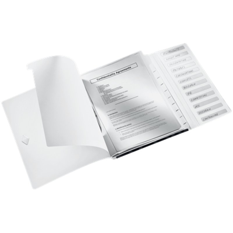 Leitz WOW Conventional file folder Polypropylene (PP) Black