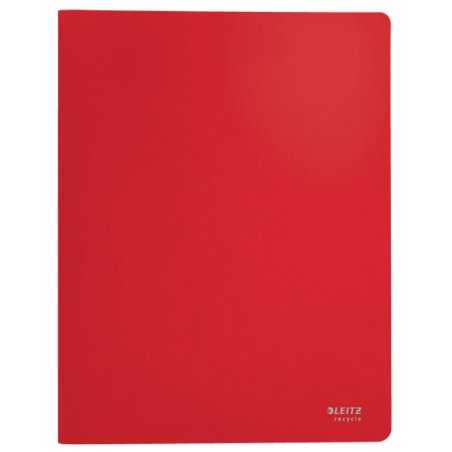 LEITZ Protège-documents Recycle, A4, PP, 20 pochettes, rouge