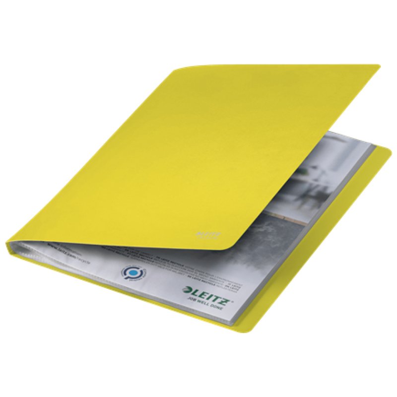 LEITZ Protège-documents Recycle, A4, PP, 40 pochettes, jaune