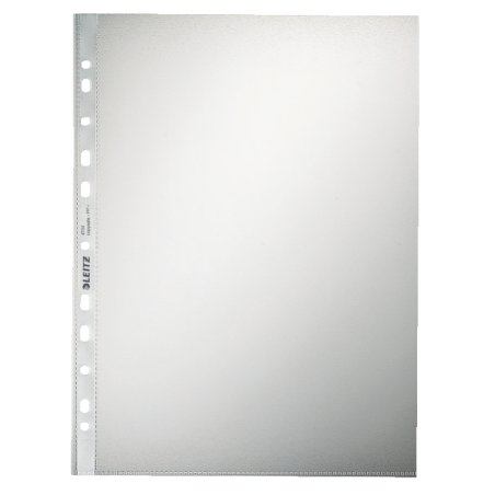 LEITZ pochette perforée, format A4, PP, grainé, 0,10 mm