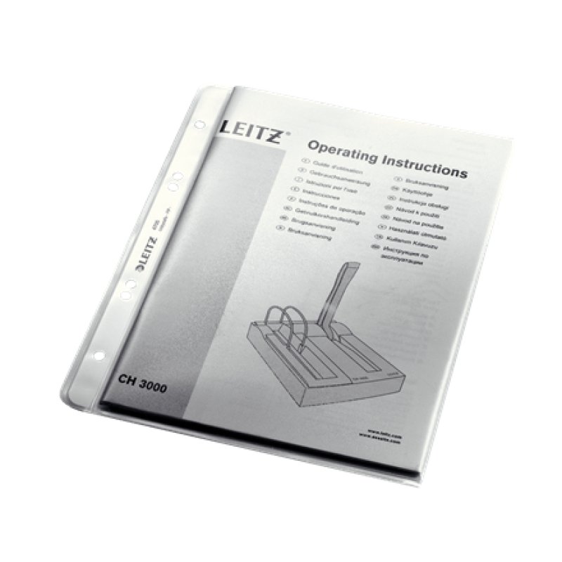 LEITZ Pochette perforée extra solide, PP, grainé, 0,13 mm