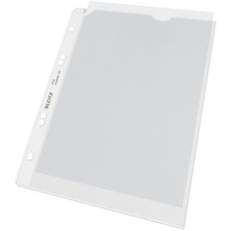 LEITZ Pochette perforée,format A5, PP, granuleux, 0,13 mm,