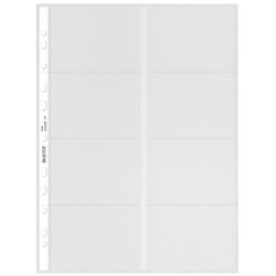 LEITZ Pochette perforée pour 16 cartes de visite, format A4