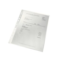 LEITZ Pochette perforée Recycle, A4, PP, grainé, 0,10 mm