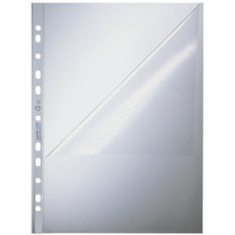 LEITZ Pochette perforée, A4, en PP, 0,09 mm, grainé